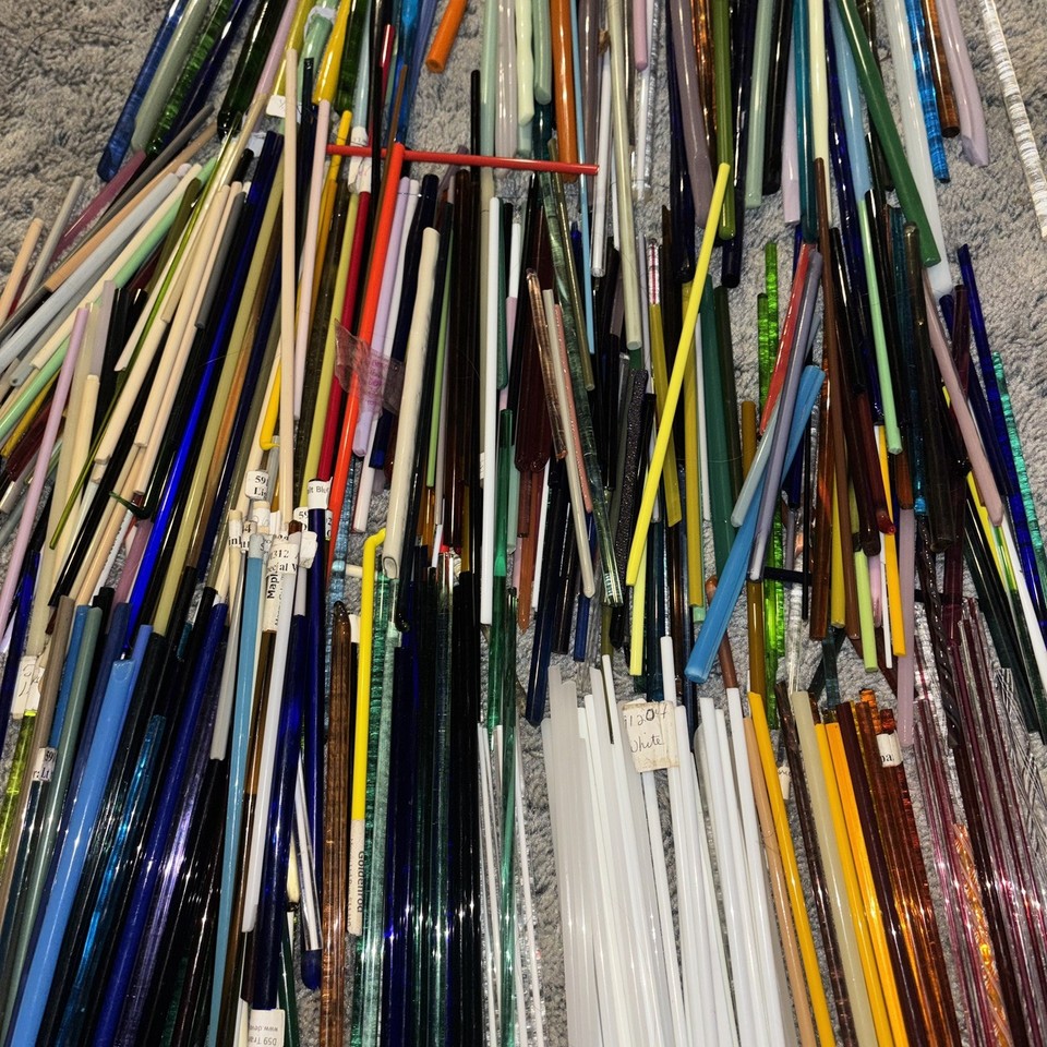 10x Rods Coe 104 Glass Rods Mixed Brands Devardi , Effetre + More | eBay