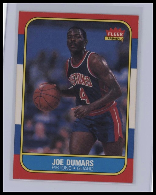 1986-87 Fleer Joe Dumars #27 Pistons RC