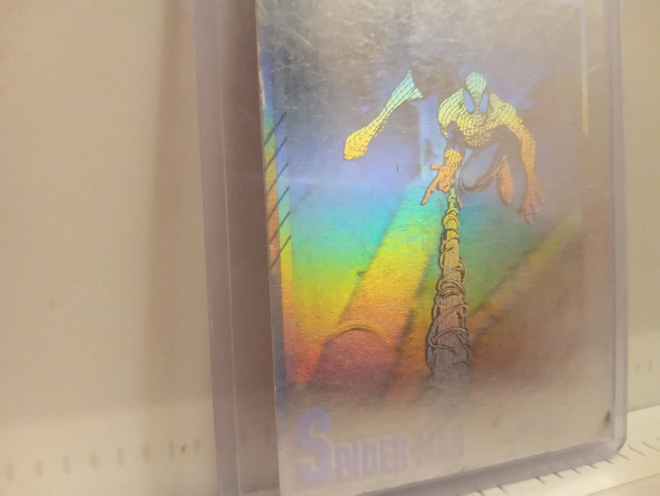 Tarjeta holográfica Marvel Universe Spider-Man 1991 serie II # H-1 Foto 3 de 4