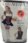 Flirty Frauline Adult Women's Alluring Dress Costume, Multi-Color, X-Small, 0/2