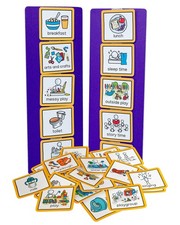 Visual Schedule Routine Chart with pecs Cards to Support Communication for Ch...