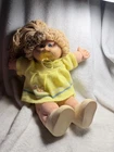 Vtg Cabbage Patch Kids Doll 1978/1983 Blonde Hair Green Eyes Pacifier Signed