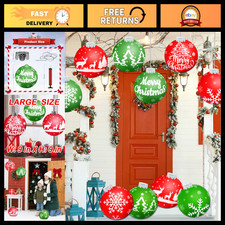 10 PCS Giant Inflatable Christmas Ornaments - 9 Inch Holiday Decor for Yard  Do