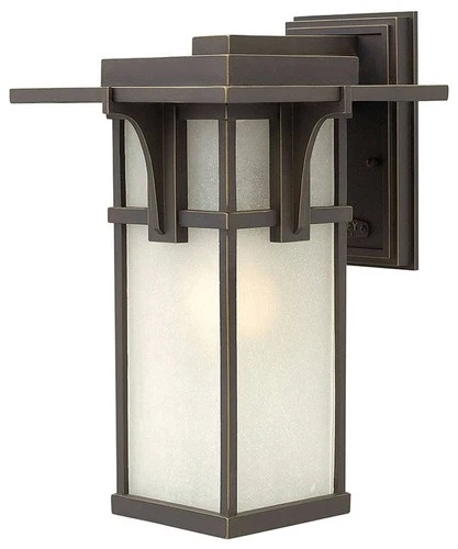 Hinkley Manhattan 15" High Seedy Glass and Bronze Outdoor Wall Light - Picture 1 of 4