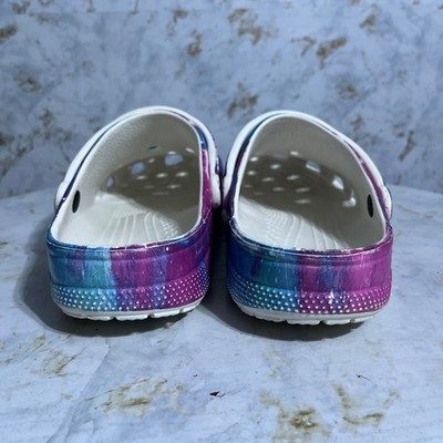 Crocs Classic Mens Size 13 Shoes Purple Galaxy Slides  display picture 1