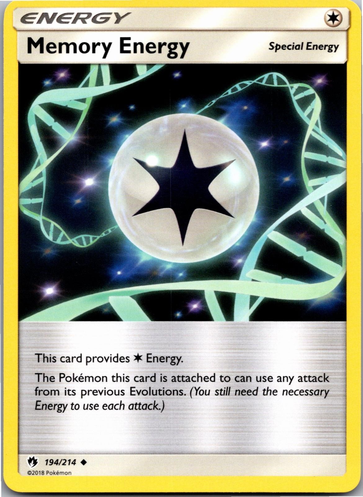 Memory Energy 194/214 Uncommon Lost Thunder Pokemon Near Mint