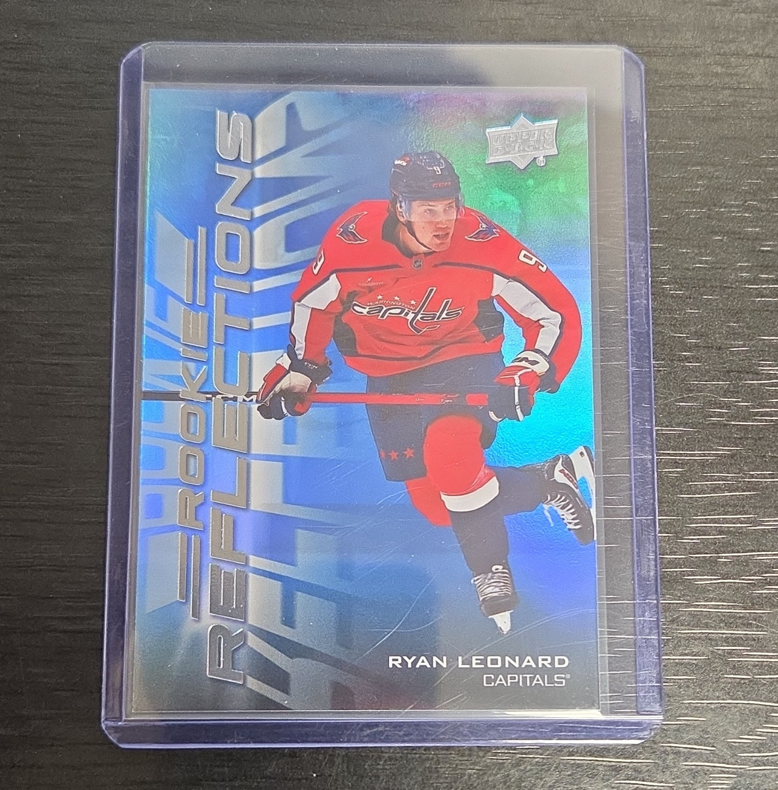Upper Deck 2025-26 Rookie Reflections Ryan Leonard #RR-11 Capitals