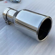 Stainless Steel Single Flat Edge Universal Muffler Car Modification Exhaust Pipe