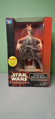 VINTAGE Star Wars Episode 1 Dancing Jar Jar Binks Sound and Voice Activated 1999