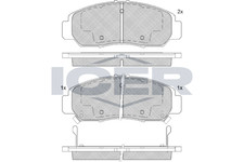 Bremsbelagsatz Vorne Sumitomo-System für Honda Accord VII CL CN Civic ab 03->