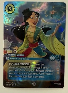 Mulan Charging Ahead ディズニーロルカナ　DLCプロモ Mulan - Charging Ahead - Disney Lorcana Promo Cards - Disney