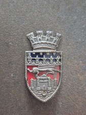 RARE INSIGNE DE KEPI OBSOLETE POLICE NATIONALE DE BORDEAUX PEINT
