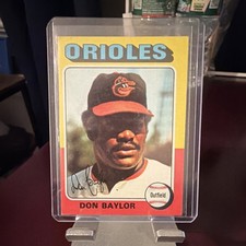 Topps 1975 Don Baylor #382 Baltimore Orioles Baseball Base Set