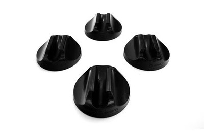 Disc-O-Bed Foot Pads, 4-Set, schwarz