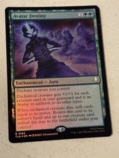 mtg foil Avatar Destiny, green enchantment, Avatar Last Airbender, unplayed