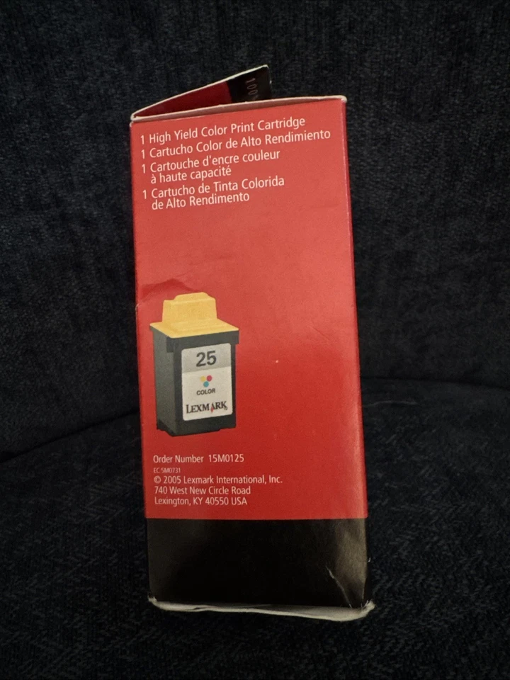 Lexmark 25 Tri-Color Ink Cartridge High Yield 15M0125 - Image 4 of 4