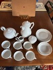 HUTSCHENREUTHER WHITE ROSE TEA COFFEE SERVICE FOR 6 - NEVER USED