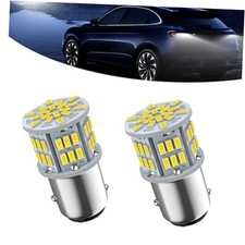 1157 LED Brake Light, 6800K Double Contact Super Bright Bulb, 2 PCS White 02