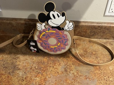 Bioworld Disney Mickey Mouse donut crossbody bag purse NWT