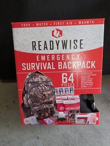ReadyWise Emergency Survival Backpack 64-Piece Kit – Camo Bug Out Bag