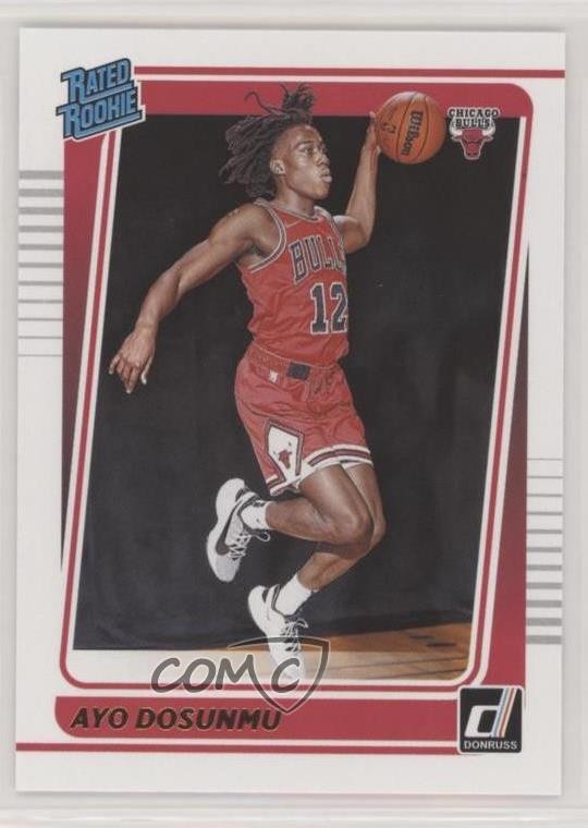 2021-22 Panini Donruss Rated Rookie Ayo Dosunmu #221 0c6
