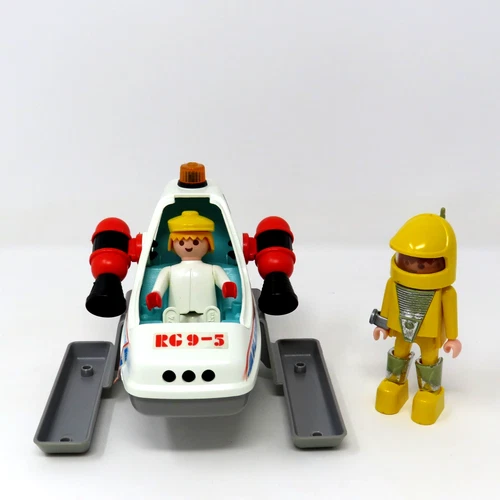 Vintage Playmobil GEOBRA Astronaut Space Pod Figure Lot 1970s