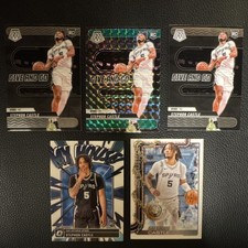 Panini Stephon Castle Spurs NBA Rookie Card Lot 5 Mosaic Optic Topps 2024-25