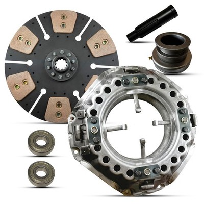 13'' HD Ceramic Wood Chipper Clutch Set for Ford 6-Cyl 300cu in, 13''x1 3/8''x10