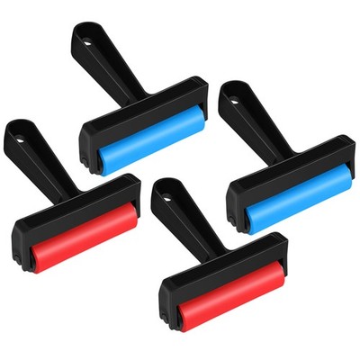 4 Pcs Block Printing Roller for Crafting Scrapbooks Kids Art