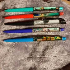 Variety Of Five Vintage Floaty Pens #9