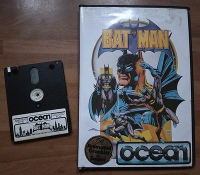 Batman Ocean Amstrad CPC Disk Game 1986 Vintage Retro Collectors Disc DC Comics