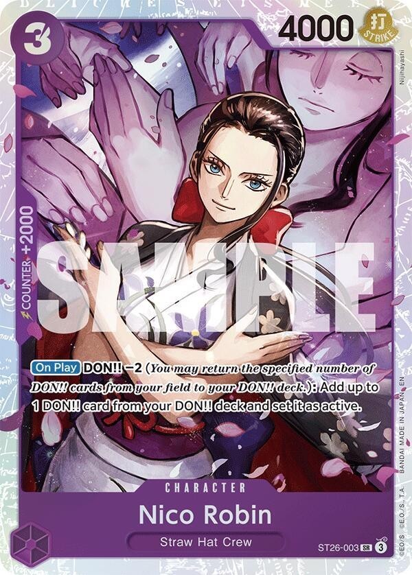 Nico Robin ST26-003 SR- Starter Deck 26: PURPLE/BLACK Monkey.D.Luffy (ST-26)