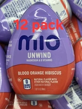 Mio UNWIND 12 Blood Orange Hibiscus B Vitamin Minerals Water Liquid Enhancer 162