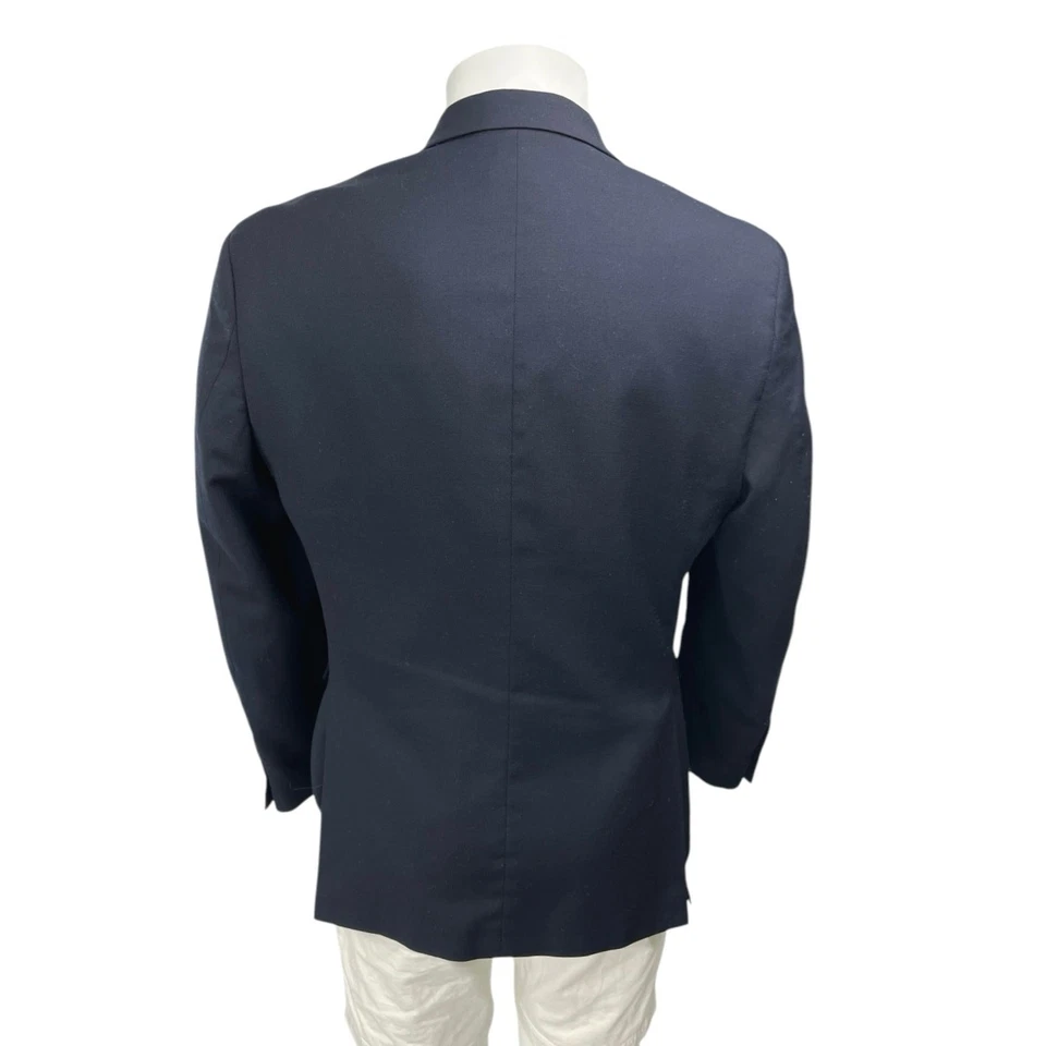 Tommy Hilfiger Hombre Azul Marino Lana Dos Botones Traje Blazer Abrigo Chaqueta Talla 38 Foto 2 de 4