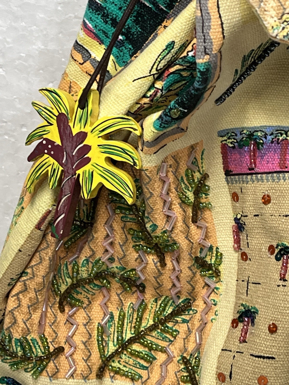 Sun N Sand Ormsby Canvas Draw String Backpack Bea… - image 3