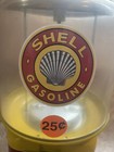SHELL Gasoline & Oil Bubblegum Machine--25 cent--Beaver brand--works and has key — photo 9