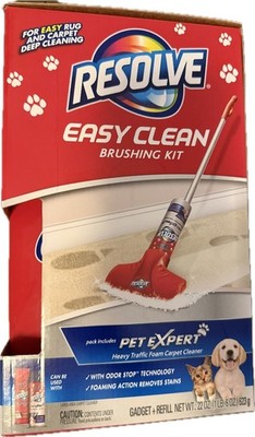 NEW Resolve Easy Clean Pet Expert Brushing Kit Heavy Traffic Carpet Cleaning