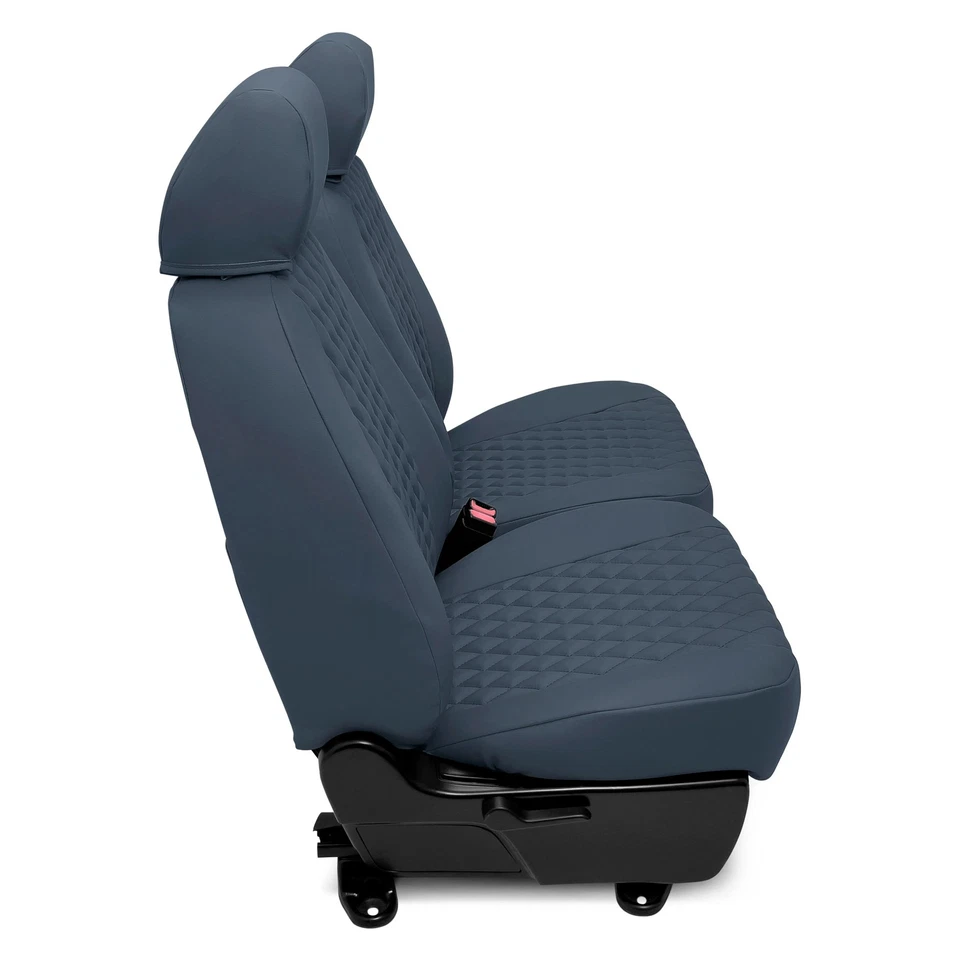 For BMW 318i 92-98 CalTrend Diamond Quilted 1st Row Dark Gray Custom Seat Covers Foto 3 de 4