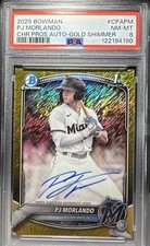 2025 Bowman Chrome 1st Prospect PJ Morlando #CPA-PM Auto Gold Shimmer #30/50