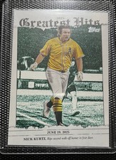 2025 Topps Now Nick Kurtz Greatest Hits Rookie Card