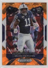 2021 Panini Prizm Draft Picks All-American Orange Ice Micah Parsons #188 0s8i