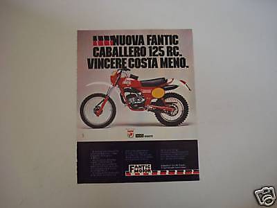 advertising Pubblicità 1978 FANTIC CABALLERO 125 RC - Afbeelding 1 van 1