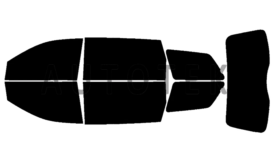 Película de ventana precortada cualquier tono % VLT para Toyota Sienna 2004-2010 películas tintadas Foto 2 de 4