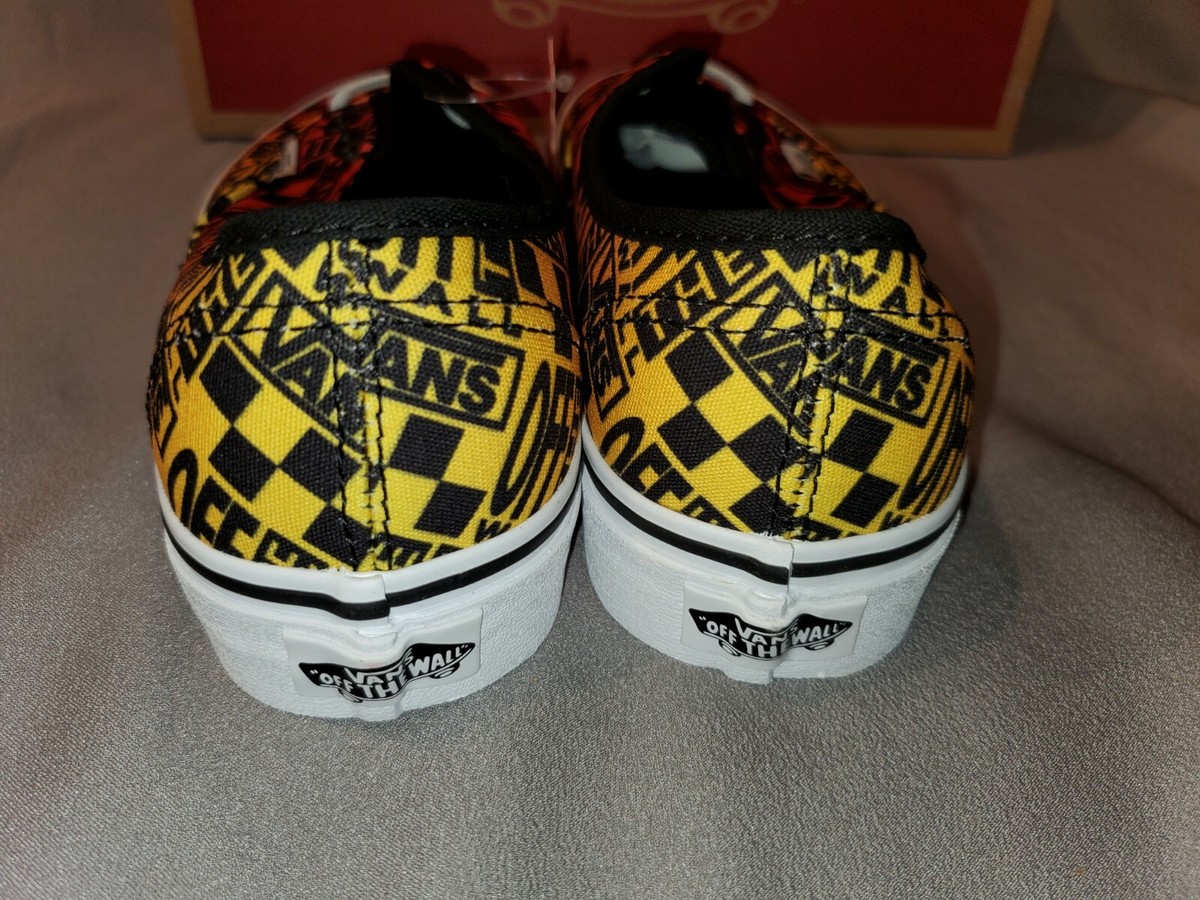 Vans Authentic Logo Flame size 9 Vans Authentic Mens Shoes Flames Blast vn0a38em-vkj main image 3