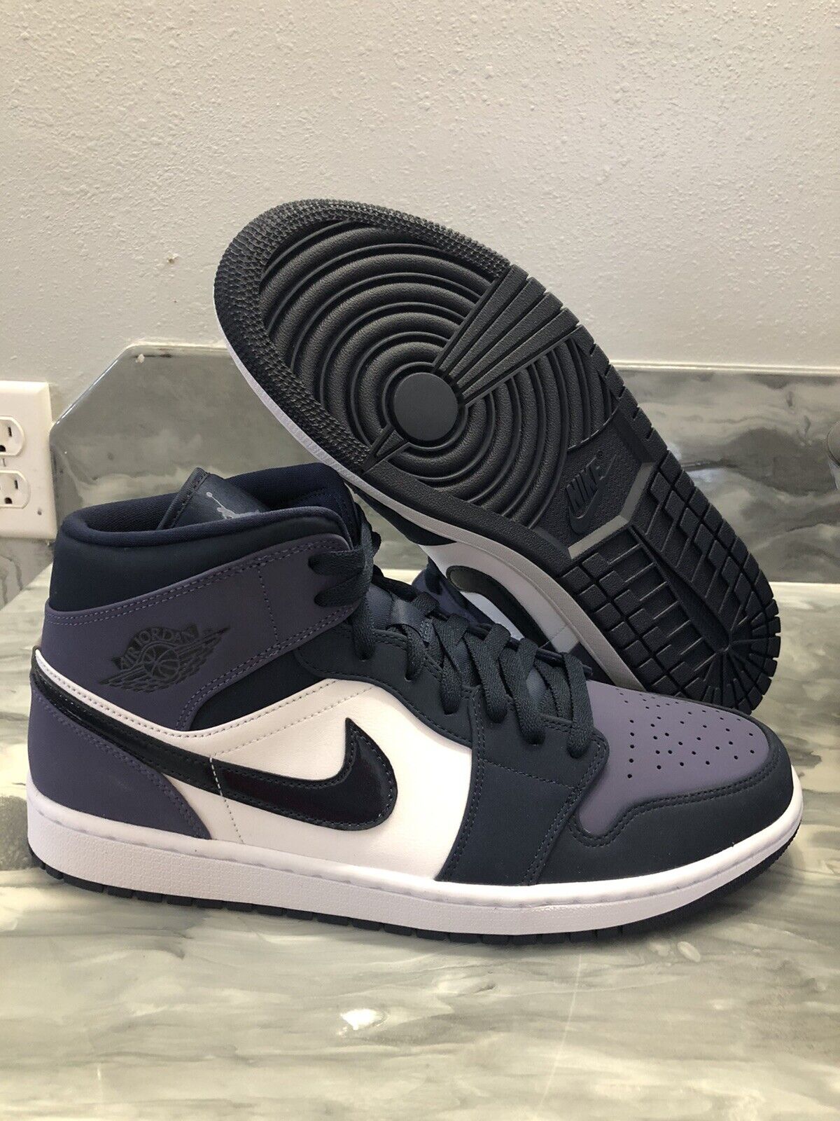 Nike Air Jordan 1 Mid Obsidian Sanded Purple