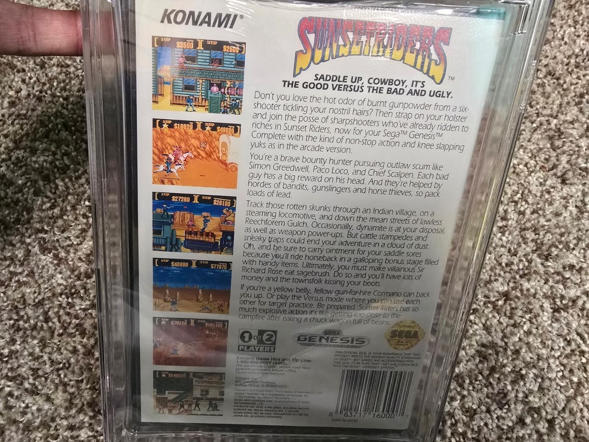 Sunset Riders (Sega Genesis, 1992) for sale online | eBay