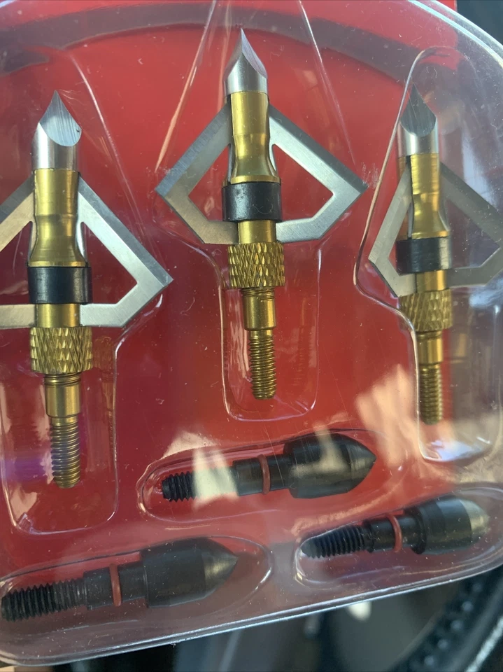 3pks ALLEN SKYBOLT BROADHEAD SET 100gr (3 PACKS) 1-1/8” CUT + FIELD POINT COMBO - Image 2 of 4