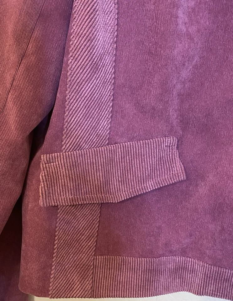 Chaqueta de pana rosa polvorienta para mujer talla XL retro Country Fairy Grunge preppy Foto 2 de 4