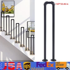 U-Shaped Stair Handrail Metal Stair Handrail Decorative Railing for Stairs