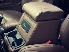 LUCARI CHOCOLATE FLUTED CUBBY BOX + MARSHALL SPEAKER FITS LAND ROVER DEFENDER